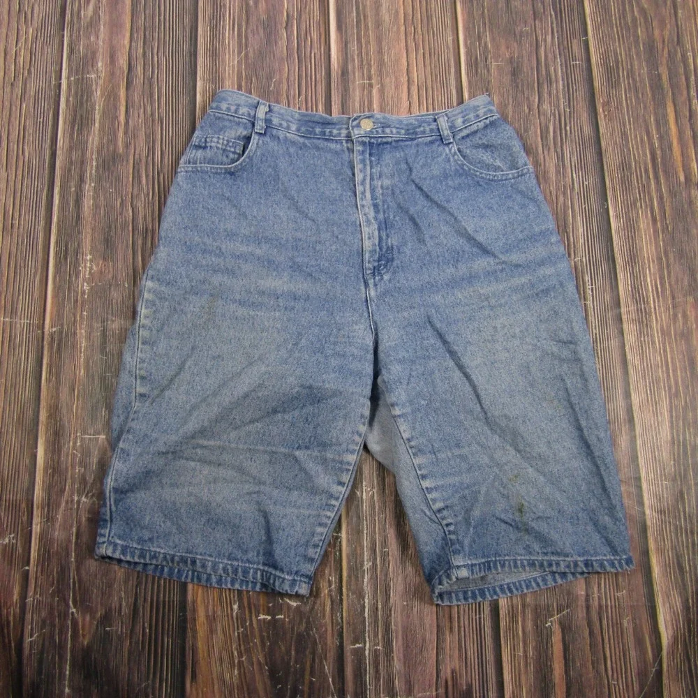 J.Crew Denim Shorts Women 12 Blue Vintage High Waisted Mom Cotton USA
